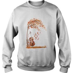 Fall Autumn Maple Leaf Violin Shirt